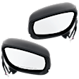 Driver and Passenger Side Mirror, Power Adjust, Heated, Manual Folding, Paintable, In-housing Signal Light, No Memory, No Puddle Light, No Auto-Dim, With Blind Spot Light in Housing