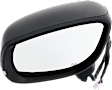 Driver and Passenger Side Mirror, Power Adjust, Heated, Manual Folding, Paintable, In-housing Signal Light, No Memory, No Puddle Light, No Auto-Dim, With Blind Spot Light in Housing