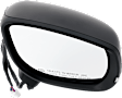 Driver and Passenger Side Mirror, Power Adjust, Heated, Manual Folding, Paintable, In-housing Signal Light, No Memory, No Puddle Light, No Auto-Dim, With Blind Spot Light in Housing