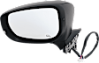 Driver and Passenger Side Mirror, Power Adjust, Heated, Manual Folding, Paintable, In-housing Signal Light, No Memory, No Puddle Light, No Auto-Dim, With Blind Spot Light in Housing