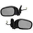 Driver and Passenger Side Mirrors, Power Adjust, Manual Folding, Heated, Textured Black, No Signal Light, No Memory, No Puddle Light, No Auto-Dimming, No Blind Spot Feature