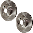 Front Brake Disc, Natural Finish, Plain Surface, Vented, 4 Lugs, 255.02 mm