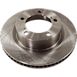 Front and Rear Brake Disc, 4-Wheel Set, Plain Surface, Vented, 5 Lugs
