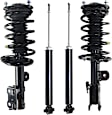 Front and Rear, Driver and Passenger Side Shock and Fully Loaded Strut, FWD