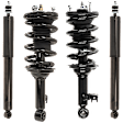 Front and Rear, Driver and Passenger Side Shock and Fully Loaded Struts, RWD