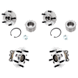 4-Wheel Set Front and Rear, Driver and Passenger Side Wheel Hubs and Wheel Bearings; With Sensor, 3.0L Engine