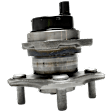 Rear, Driver and Passenger Side Wheel Hub, 4 Lugs, With Bearing, With Sensor, 1.5L, 4Cyl