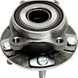 Front and Rear, Driver and Passenger Side Wheel Hub, 5 Lugs, With Bearing