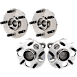 4-Wheel Set Front and Rear, Driver and Passenger Side Wheel Hubs, With Bearing, FWD