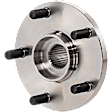 4-Wheel Set Front and Rear, Driver and Passenger Side Wheel Hubs, Front - Without Bearing; Rear - With Bearing, With Sensor, FWD