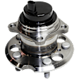 4-Wheel Set Front and Rear, Driver and Passenger Side Wheel Hubs, Front - Without Bearing; Rear - With Bearing, With Sensor, FWD