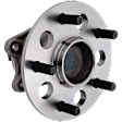 4-Wheel Set Front and Rear, Driver and Passenger Side Wheel Hubs, Front - Without Bearing; Rear - With Bearing