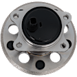 4-Wheel Set Front and Rear, Driver and Passenger Side Wheel Hubs, Front - Without Bearing; Rear - With Bearing