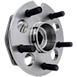 4-Wheel Set Front and Rear, Driver and Passenger Side Wheel Hubs, Front - Without Bearing; Rear - With Bearing, AWD