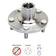 4-Wheel Set Front and Rear, Driver and Passenger Side Wheel Hubs, Front - Without Bearing; Rear - With Bearing, FWD