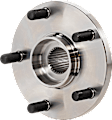 4-Wheel Set Front and Rear, Driver and Passenger Side Wheel Hubs, Front - Without Bearing; Rear - With Bearing, With Sensor, FWD