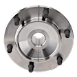 Front, Driver and Passenger Side Wheel Hub, 6 Lugs, Without Bearing, 4WD