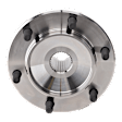 Front, Driver and Passenger Side Wheel Hub, 6 Lugs, Without Bearing, 4WD