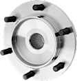 2-Wheel Set Front, Driver and Passenger Side Wheel Hub Wheel Hubs, Without Bearing, 6 x 5.5 in. Bolt Pattern, 4WD