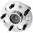 Rear, Driver and Passenger Side Wheel Hub, 5 Lugs, With Bearing, With Sensor, 3.0L, 6Cyl