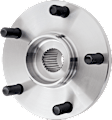 Front and Rear, Driver and Passenger Side Wheel Hub, 5 Lugs, With Bearing