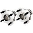2-Wheel Set Rear, Driver and Passenger Side Wheel Hubs, With Bearing, With Sensor, FWD