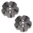 Rear, Driver and Passenger Side Wheel Hub, 5 Lugs, With Bearing