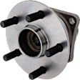 Rear, Driver and Passenger Side Wheel Hub, 5 Lugs, With Bearing, With Sensor, FWD