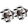 2-Wheel Set Rear, Driver and Passenger Side Wheel Hubs, with Bearing, 1.8L Engine, FWD