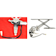 Front and Rear, Passenger Side Window Regulators, Power, With Motor, USA Built Vehicle