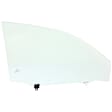 Front, Driver and Passenger Side Door Glasses, No Tint, Japan Built Vehicle, Replaces NAGS No. FD23691 GTYN, FD23692 GTYN