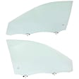 2012-2014 Toyota Camry - Front, Driver and Passenger Side Door Glasses, Green Tint, Replaces NAGS No. FD25311 GTYN, FD25312 GTYN