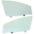 Front, Driver and Passenger Side Door Glasses, Green Tint, Replaces NAGS No. FD24400 GTYN, FD24401 GTYN