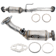 2002 Toyota Tacoma - Front and Rear Catalytic Converter, 3.4L 6Cyl, Federal EPA Standard, 46-State Legal (Cannot ship to CA, CO, NY or ME), Eng Des: 5VZ-FE, RWD, 4WD, Direct JC Whitney Series