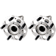 Rear, Driver and Passenger Side Wheel Hub, 5 Lugs, With Bearing