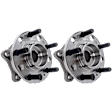 2-Wheel Set Front, Driver and Passenger Side Wheel Hubs, AWD
