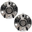 Rear, Driver and Passenger Side Wheel Hub, 5 Lugs, FWD