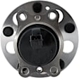 Rear, Driver and Passenger Side Wheel Hub, 5 Lugs, With Bearing
