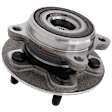 Front, Driver and Passenger Side Wheel Hub, 5 Lugs, With Bearing, 2-Wheel Set