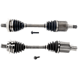 Front, Driver and Passenger Side Axle Assemblies, 211 Type, Standard Duty Replacement
