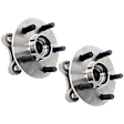 2-Wheel Set Front, Driver and Passenger Side Wheel Hub, 5 Lugs, With Bearing
