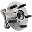 2-Wheel Set Front, Driver and Passenger Side Wheel Hub, 5 Lugs, With Bearing