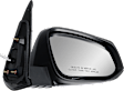 Driver and Passenger Side Mirrors, Power Adjust, Manual Folding, Heated, Paintable, In-housing Signal Light, No Memory, No Puddle Light, No Auto-Dimming, No Blind Spot Feature