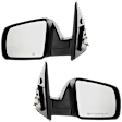 Driver and Passenger Side Mirror, Power Adjust, Heated, Manual Folding, Textured Black, No Signal Light, No Memory, No Puddle Light, No Auto-Dim, No Blind Spot Feature