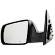 Driver and Passenger Side Mirror, Power Adjust, Heated, Manual Folding, Textured Black, No Signal Light, No Memory, No Puddle Light, No Auto-Dim, No Blind Spot Feature