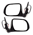 Driver and Passenger Side Mirrors, Power Adjust, Manual Folding, Heated, Paintable, In-housing Signal Light, No Memory, With Puddle Light, No Auto-Dimming, No Blind Spot Feature