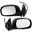 Crew Cab Pickup Driver and Passenger Side Mirror, Power Adjust, Heated, Manual Folding, Chrome, No Signal Light, No Memory, No Puddle Light, No Auto-Dim, No Blind Spot Feature