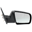 Driver and Passenger Side Mirror, Power Adjust, Heated, Manual Folding, Chrome, No Signal Light, No Memory, No Puddle Light, No Auto-Dim, No Blind Spot Feature