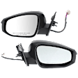 Driver and Passenger Side, Mirrors, Power Adjust, Heated, Manual Folding, Paintable