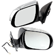 Driver and Passenger Side Mirrors, Power Adjust, Manual Folding, Non-Heated, Chrome, In-housing Signal Light, No Memory, No Puddle Light, No Auto-Dimming, No Blind Spot Feature